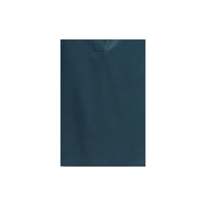 Blue Silk Dress Shirt