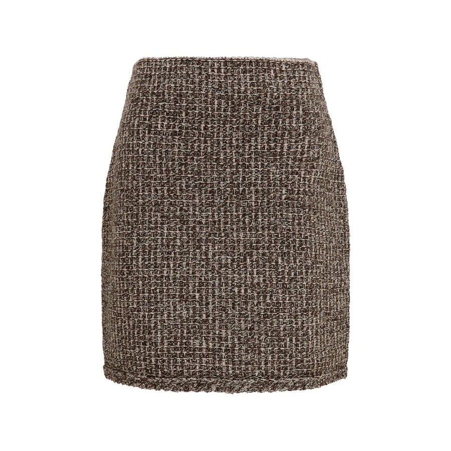 Brown Polyamide Mini Skirt