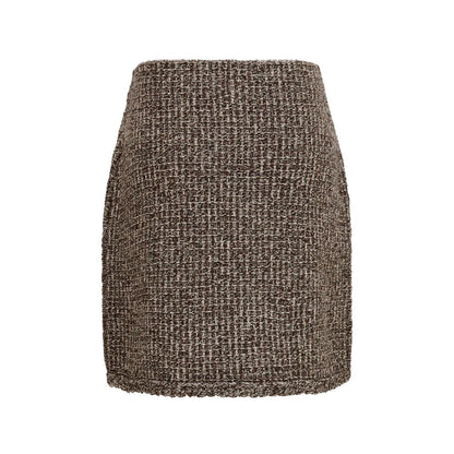 Brown Polyamide Mini Skirt