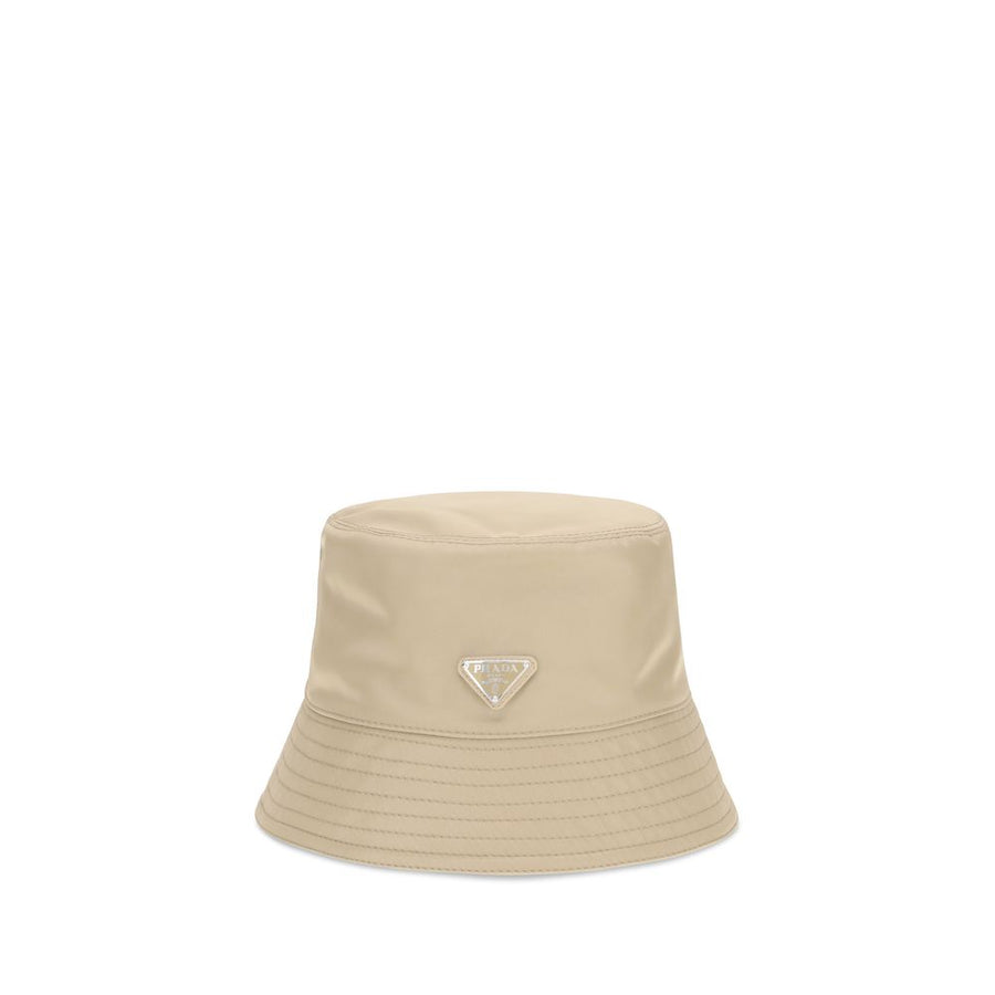 Beige Polyamide Bucket Hat
