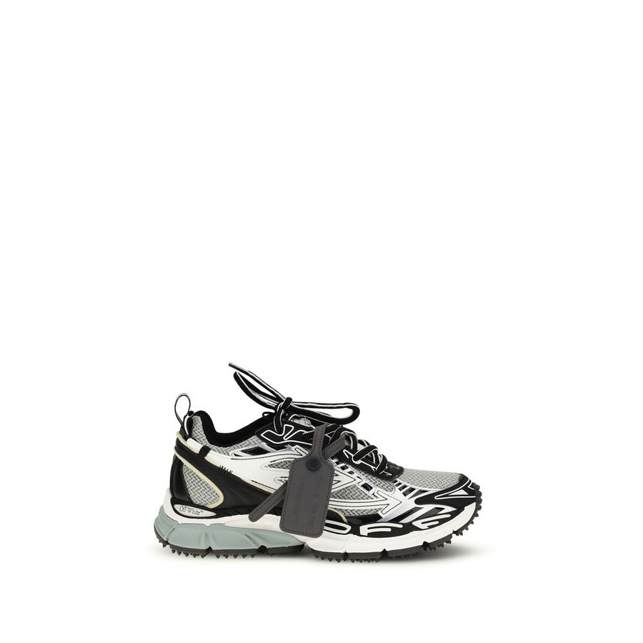 Gray Polyester Athletic Sneakers