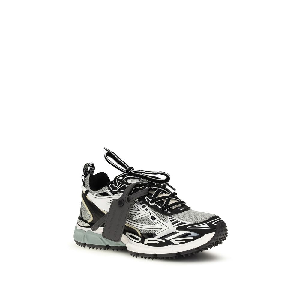 Gray Polyester Athletic Sneakers