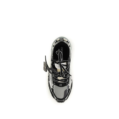 Gray Polyester Athletic Sneakers