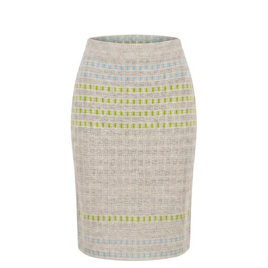Grey Silk Women Skirt