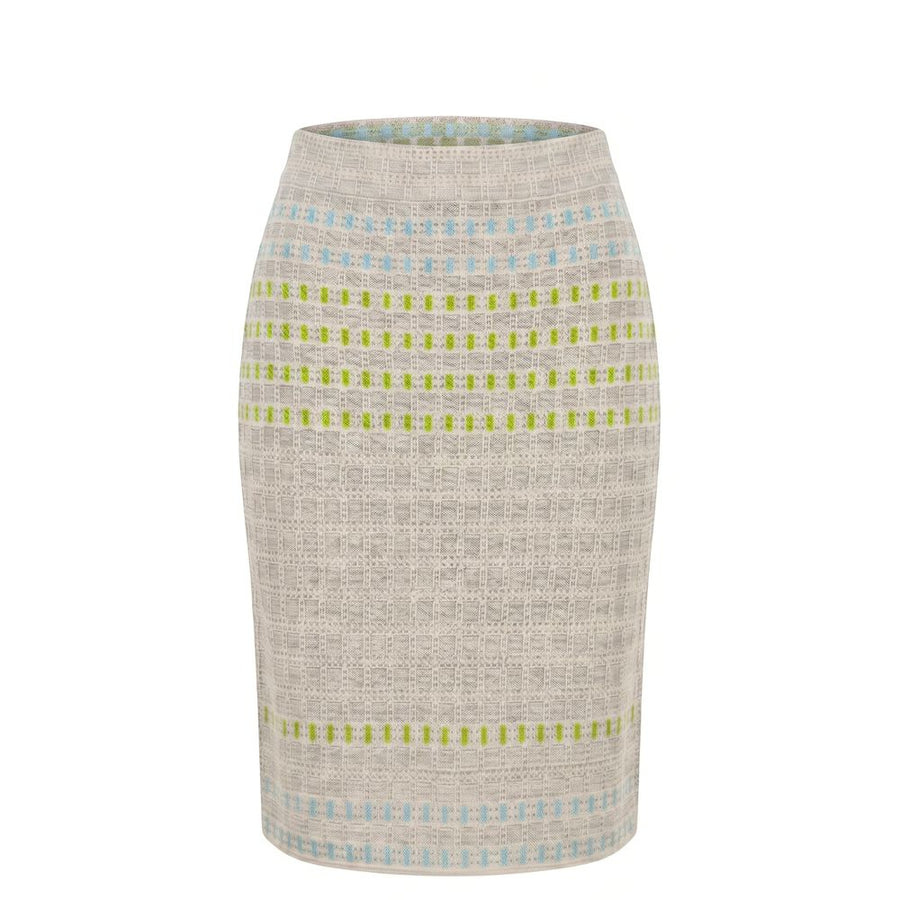 Grey Silk Women Skirt