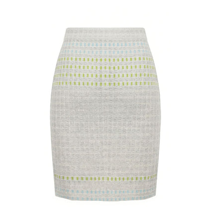 Grey Silk Women Skirt