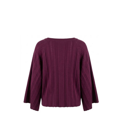 Purple Cotton Women Sweater