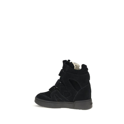 Black Calf Leather Bos Taurus Sneakers