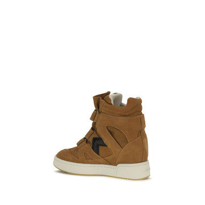Brown Calf Leather Bos Taurus High Top Sneakers