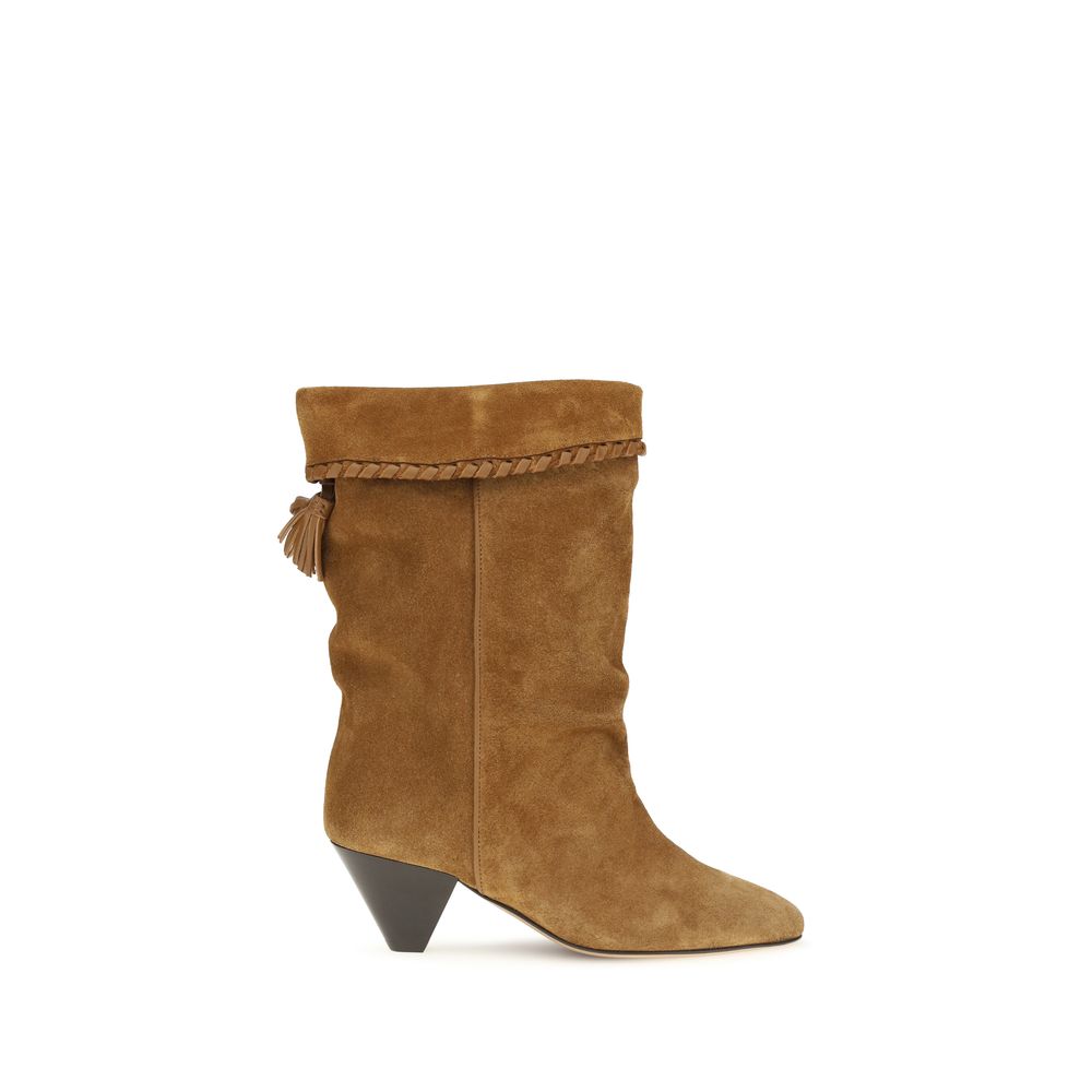 Brown Calf Leather Bos Taurus Flat Boots