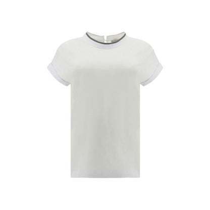 White Elastane T-Shirt