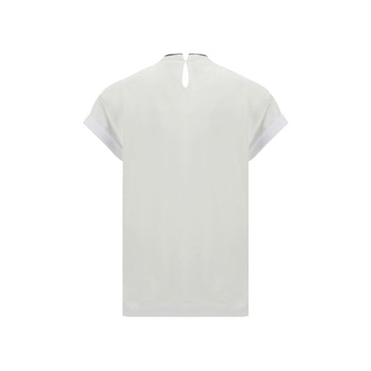 White Elastane T-Shirt