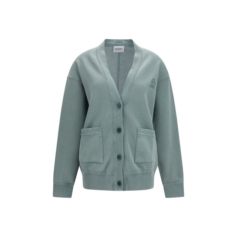 Gray Cotton Cardigan