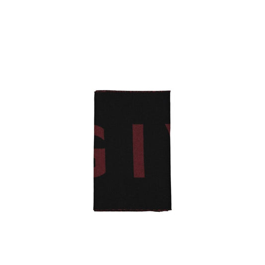Black Virgin Wool Foulard
