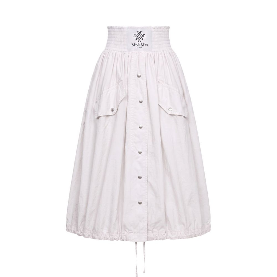 White Polyamide Women Skirt