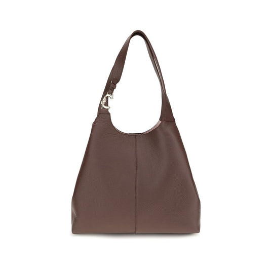 Beige Calf Leather Bos Taurus Shoulder Bag