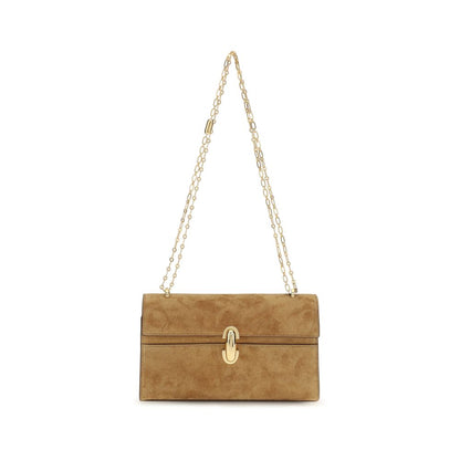 Beige Calf Leather Bos Taurus Clutch Bag