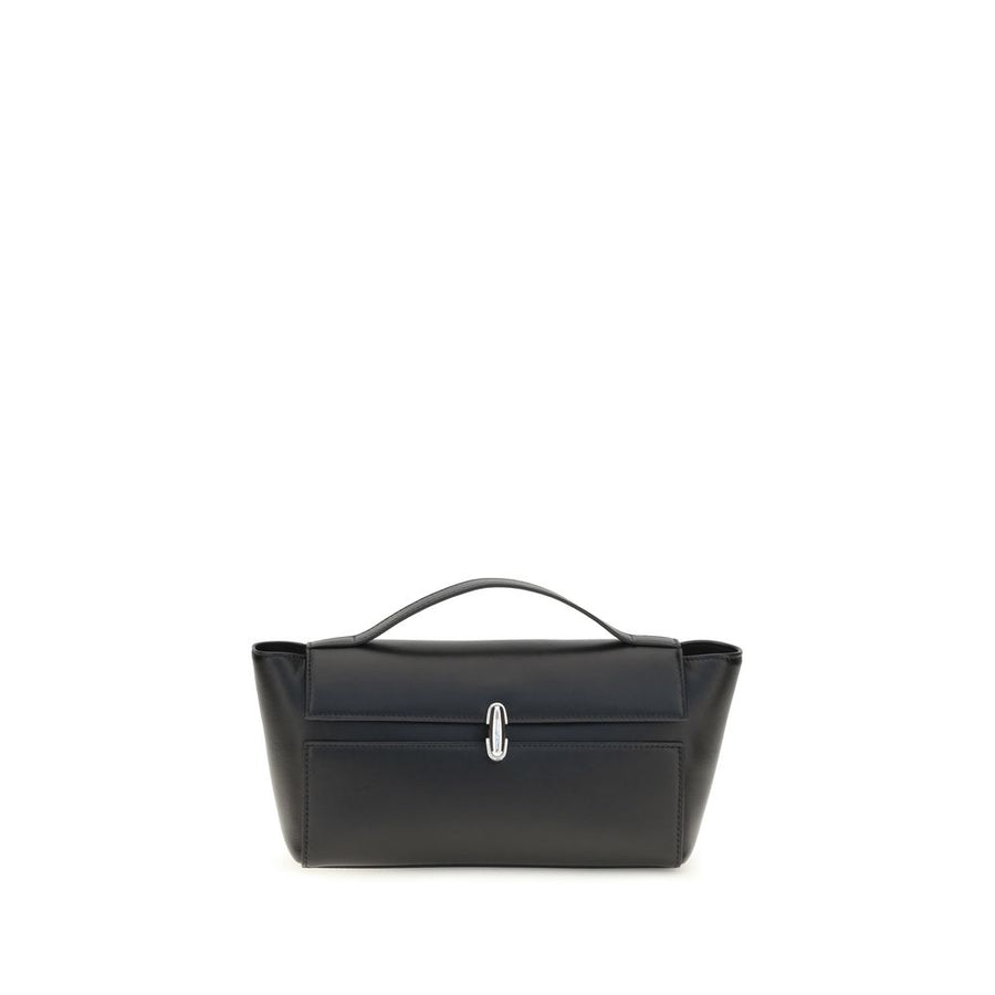 Black Calf Leather Bos Taurus Clutch Bag