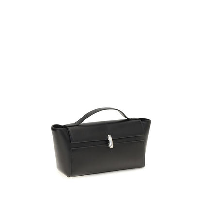 Black Calf Leather Bos Taurus Clutch Bag
