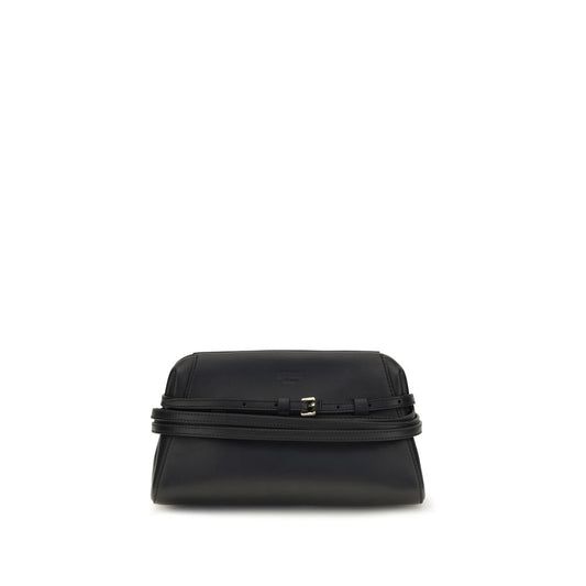 Black Goatskin Shoulder Bag