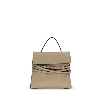 Beige Goatskin Shoulder Bag