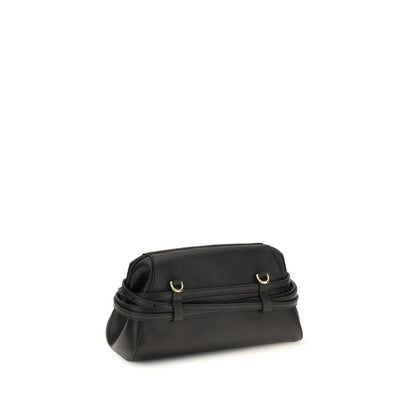Black Goatskin Shoulder Bag