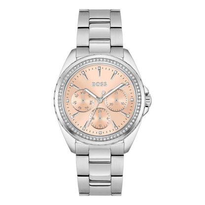 Gray Stainless Steel Dress Watch