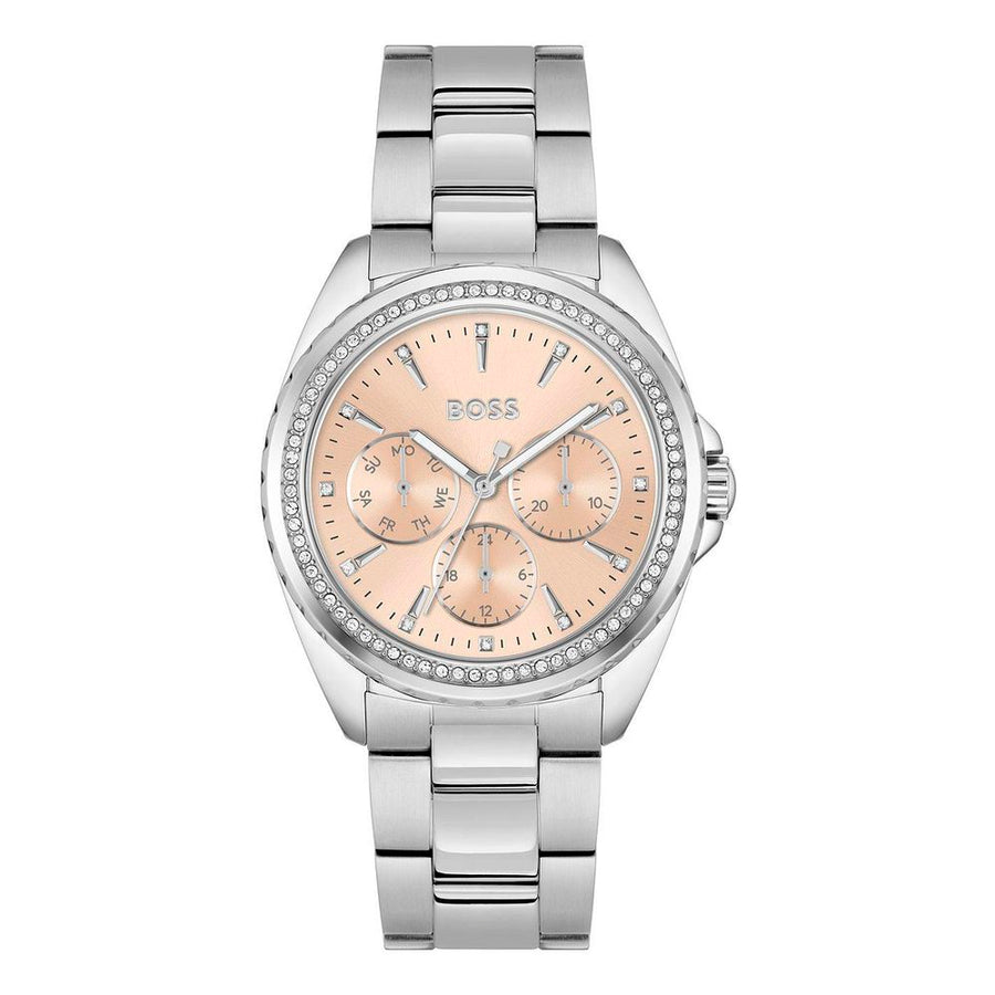 Gray Stainless Steel Dress Watch