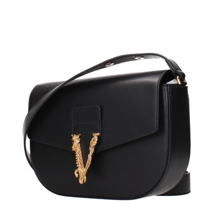Black Leather Crossbody Bag