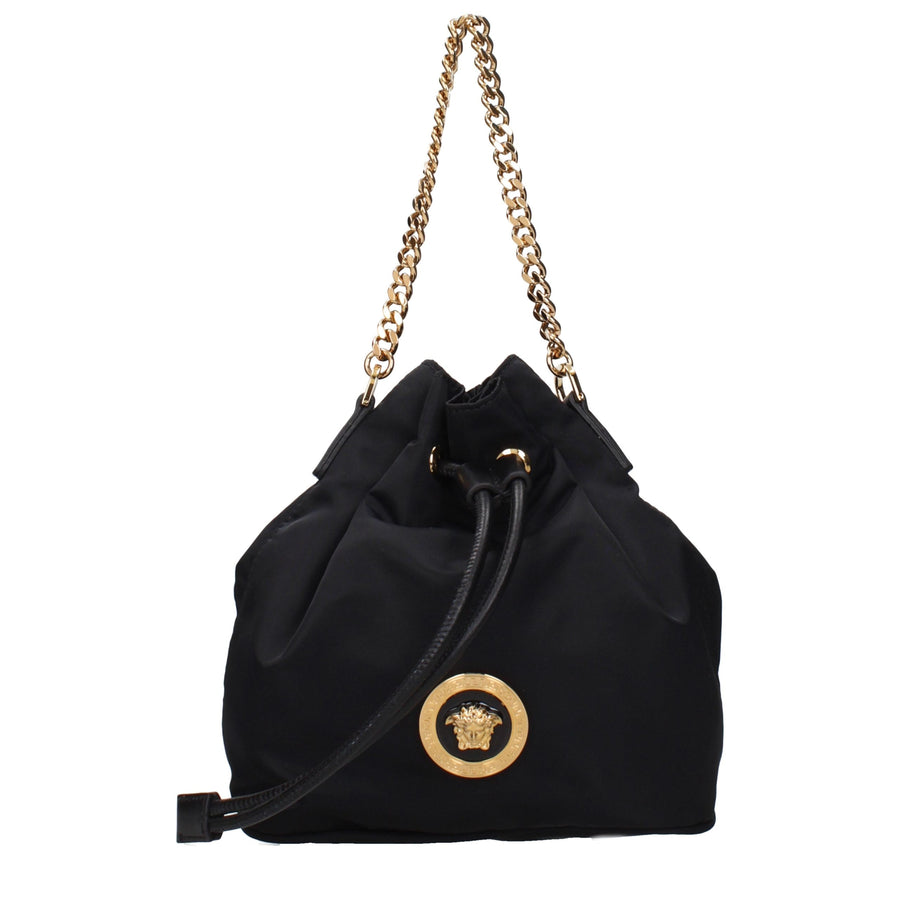 Black Fabric Handbag