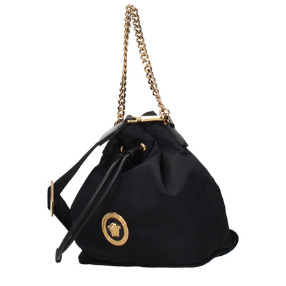 Black Fabric Handbag