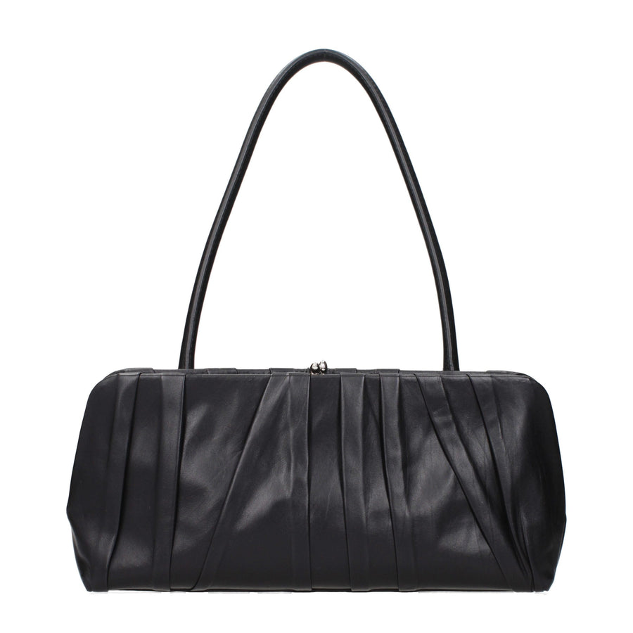 Black Leather Shoulder Bag