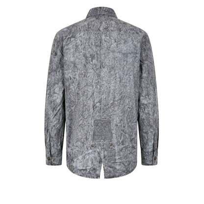 Grey Viscose Men Shirt