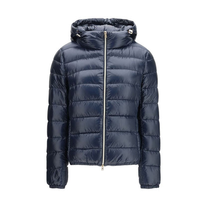 Blue Polyamide Full-Length Jacket