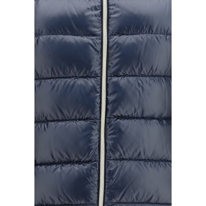 Blue Polyamide Full-Length Jacket