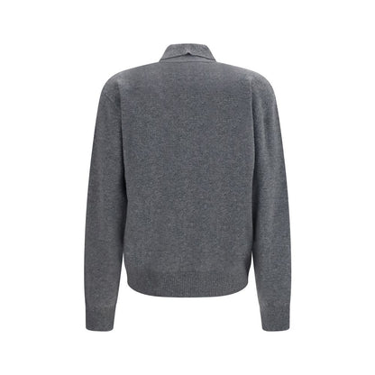 Gray Polyamide Polo Shirt