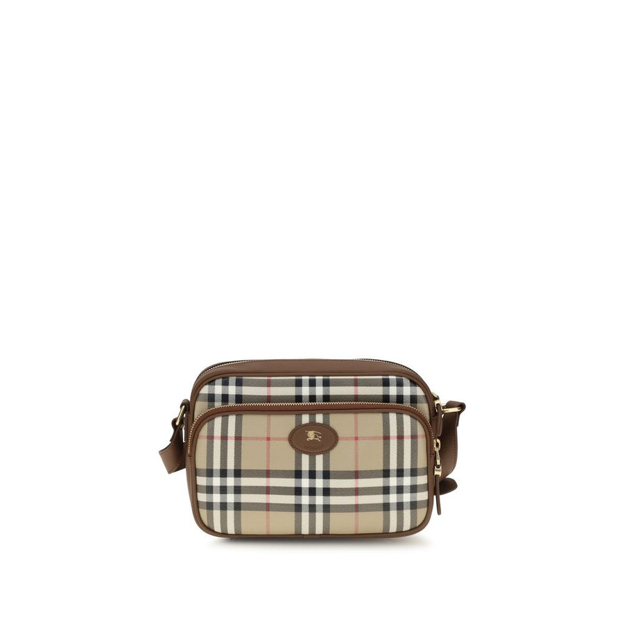 Beige Cotton Shoulder Bag