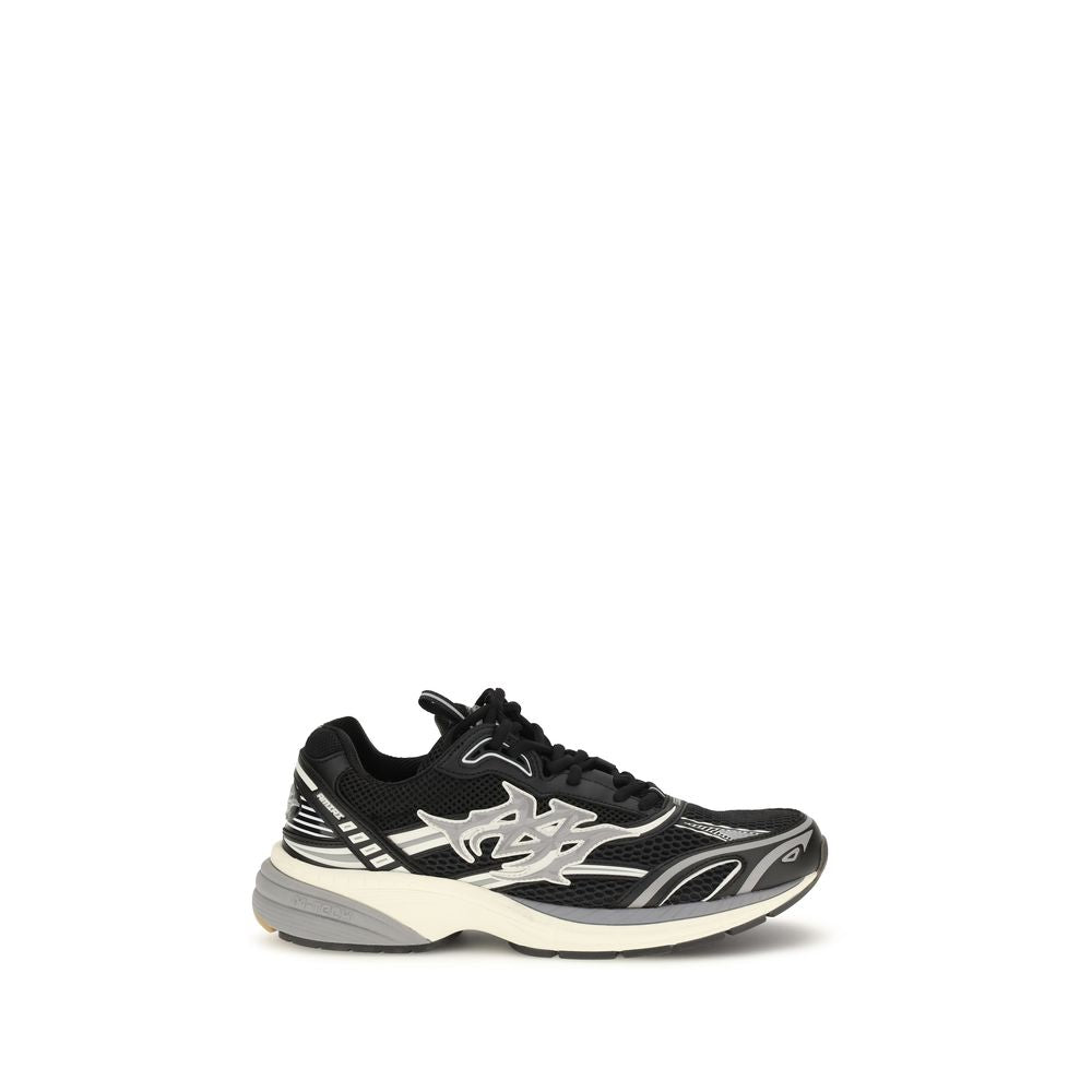 Black Calf Leather Bos Taurus Athletic Sneakers