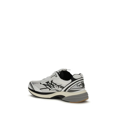 White Calf Leather Bos Taurus Athletic Sneakers