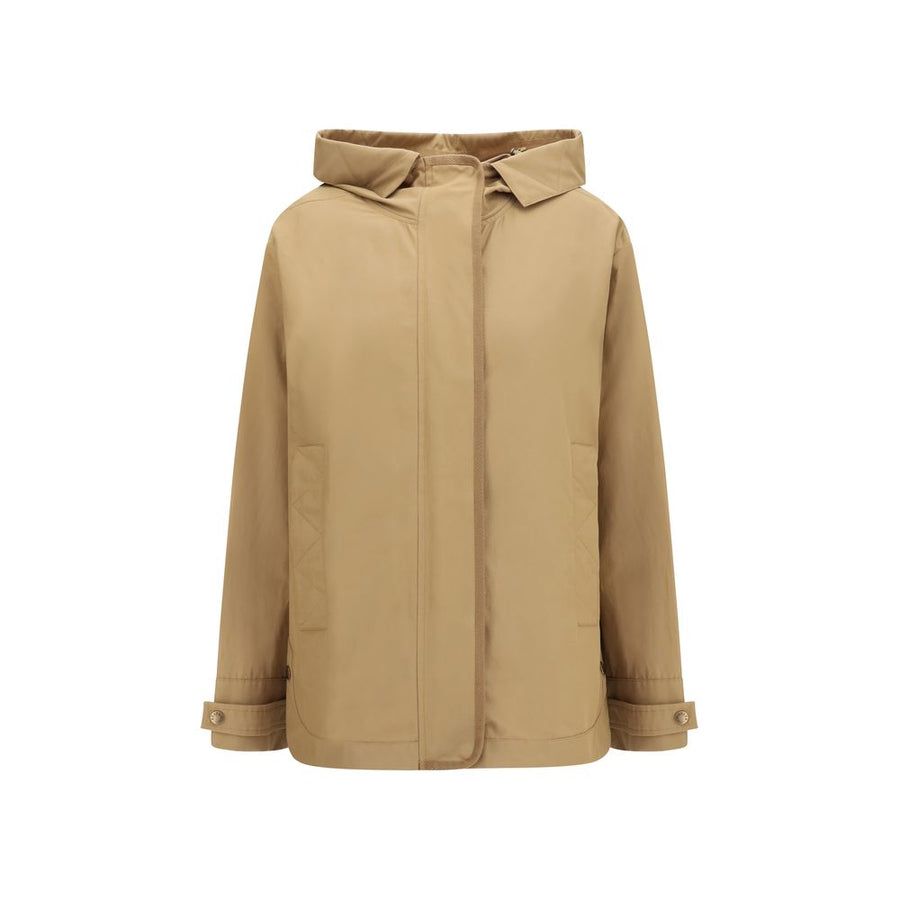 Beige Polyamide Shell Jacket