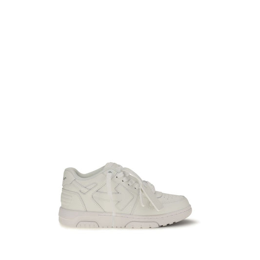 White Calf Leather Bos Taurus Low Top Sneakers
