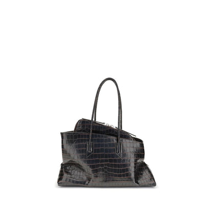 Black Calf Leather Bos Taurus Shoulder Bag