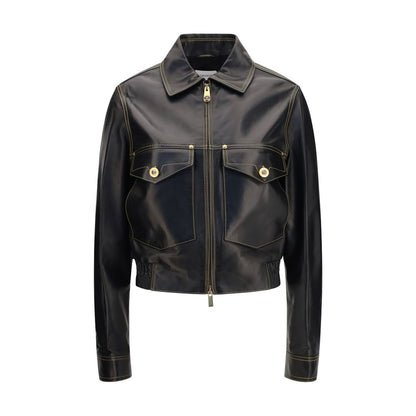Black Lamb Ovis Aries Aries Leather Jacket