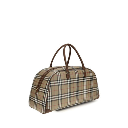 Beige Cotton Shoulder Bag