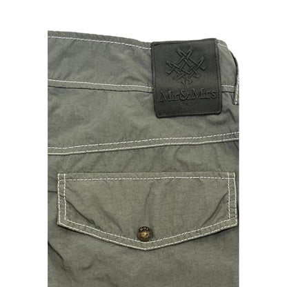 Green Fabric Men Pant