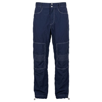 Blue Polyamide Men Pants