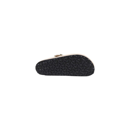 Beige Suede Leather Clogs