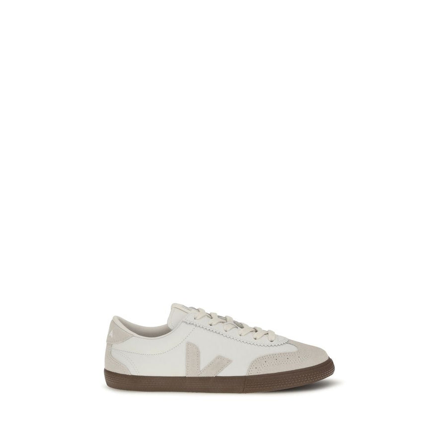 White Calf Leather Bos Taurus Sneakers