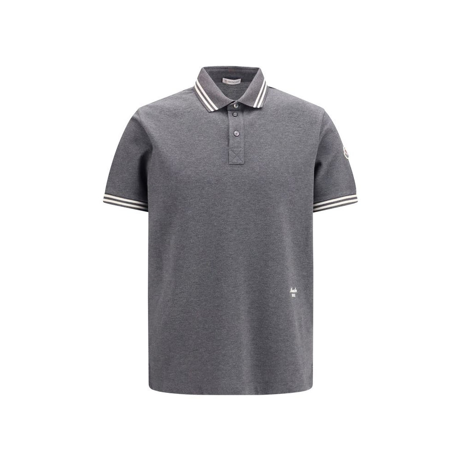 Gray Cotton Polo Shirt