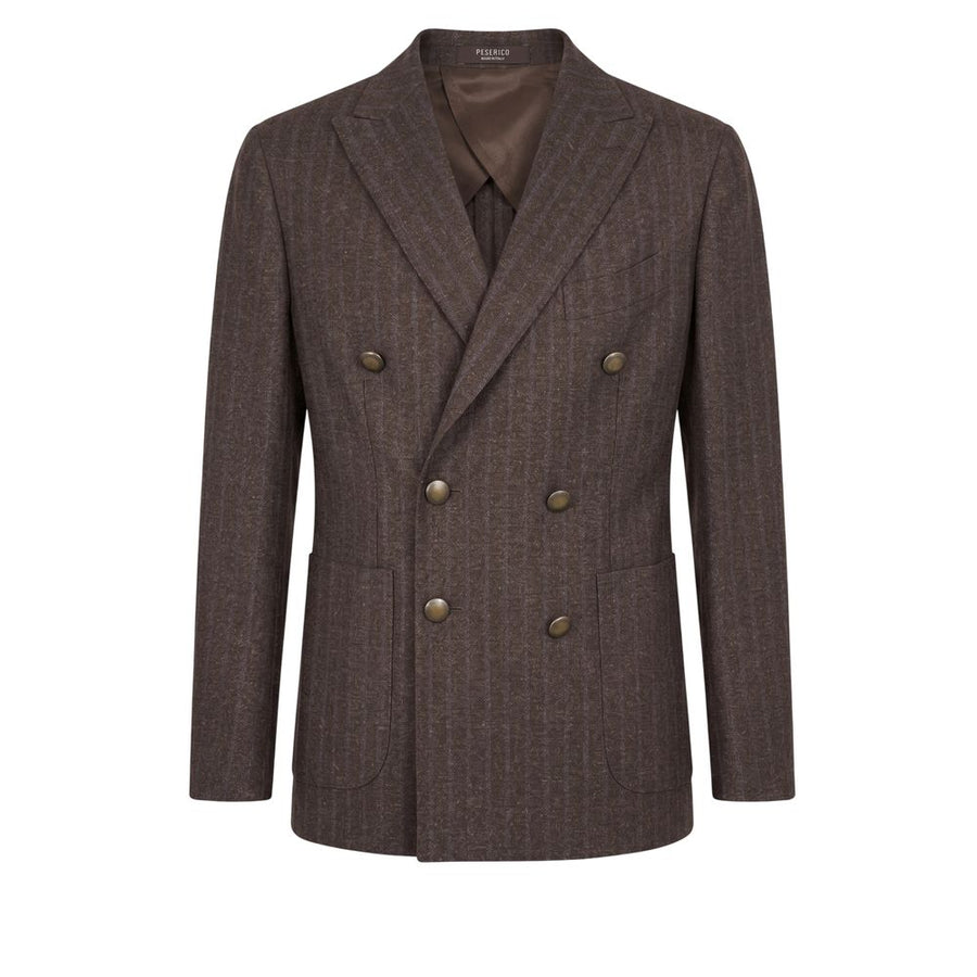 Brown Wool Men Jacket